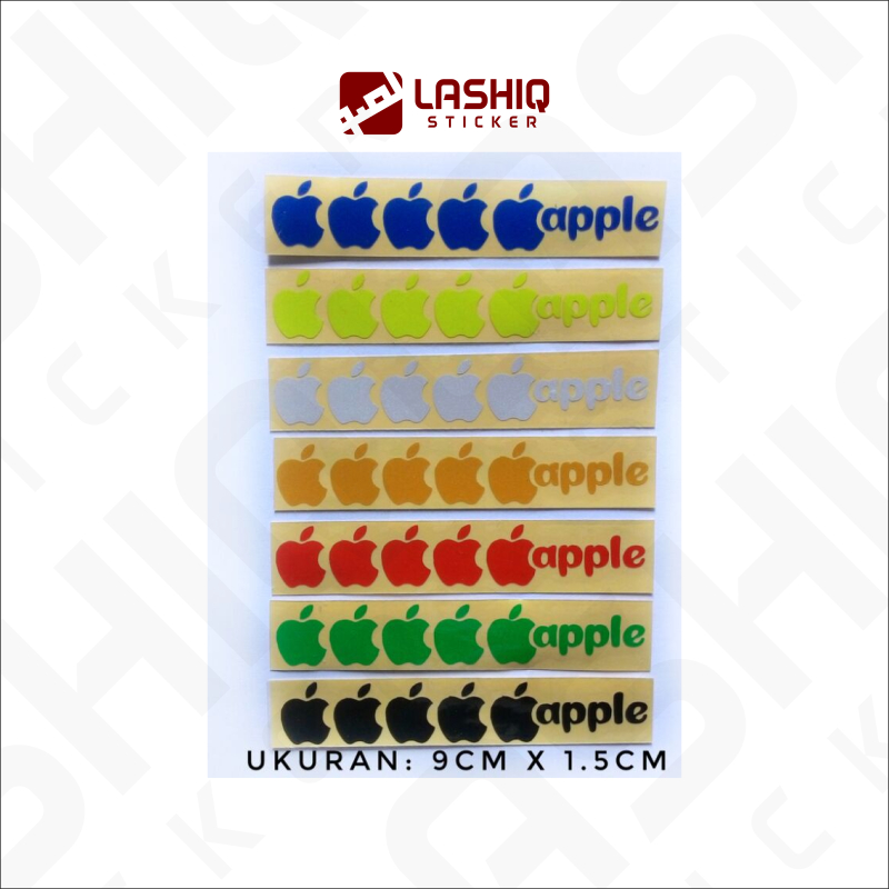 [GROSIR] Stiker Cutting Logo Apple Kecil - Untuk Motor, Laptop, DLL