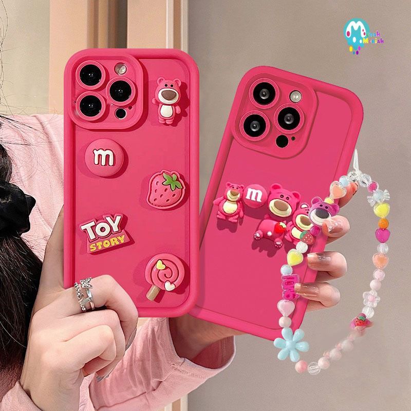 SS897 Sampul Telepon Kartun Toy Story Rose Red Untuk Realme C1 C2 5 10 11 C11 C12 C15 C17 C20 C21Y C