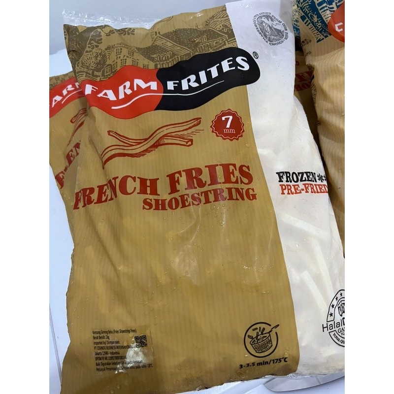 

Farm Frites Shoestring 7MM 2kg kentang goreng Premium