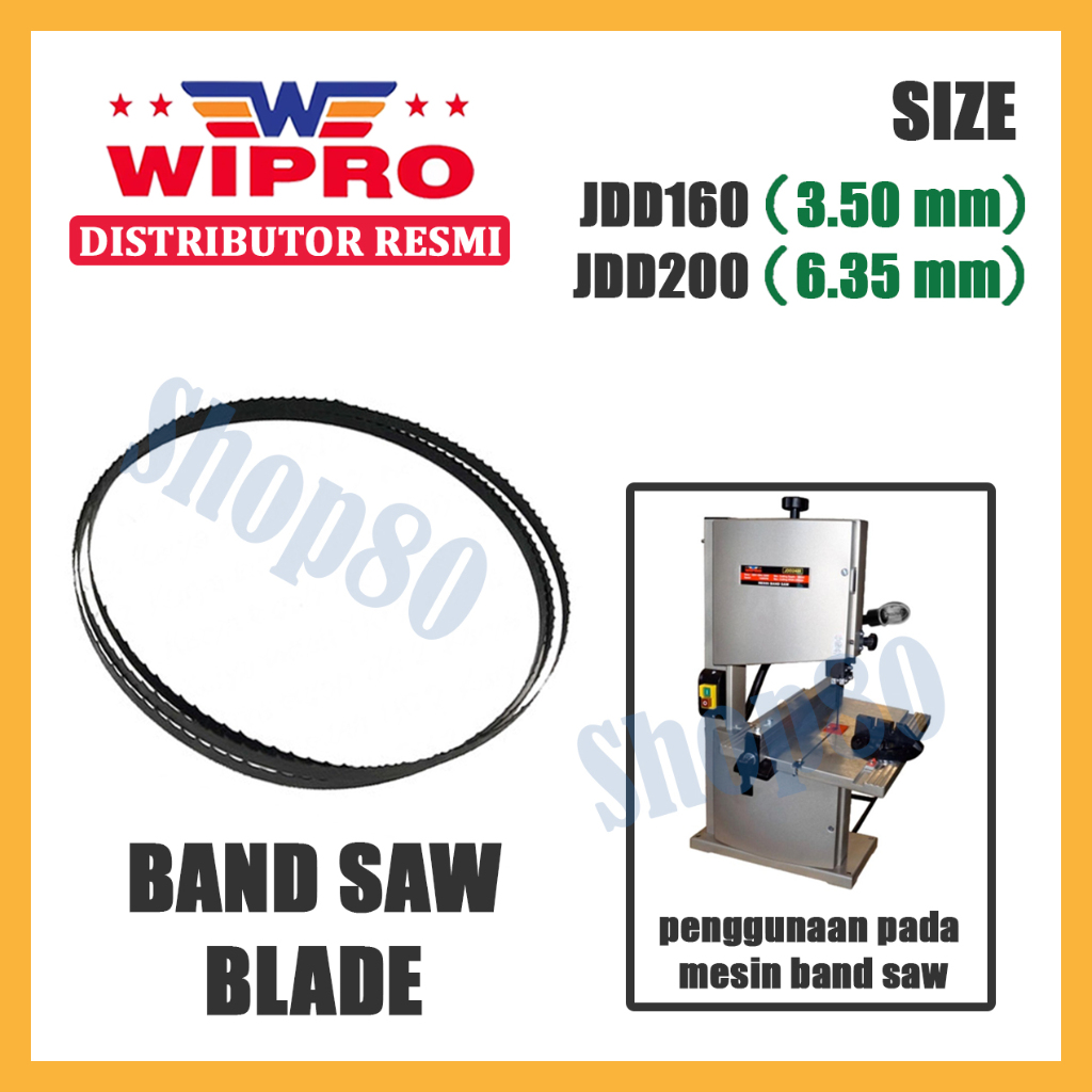 Wipro Band Saw Blade JDD160 JDD200 Mata Gergaji Mesin Pita JDD 160 200