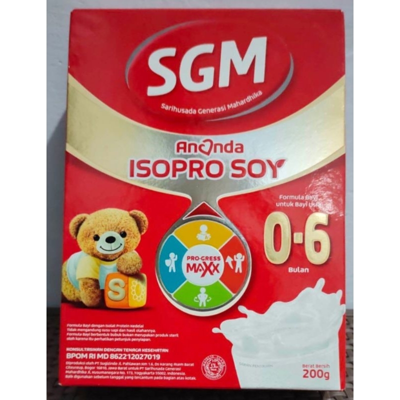 Susu SGM Soya 0-6 Bulan 200gr