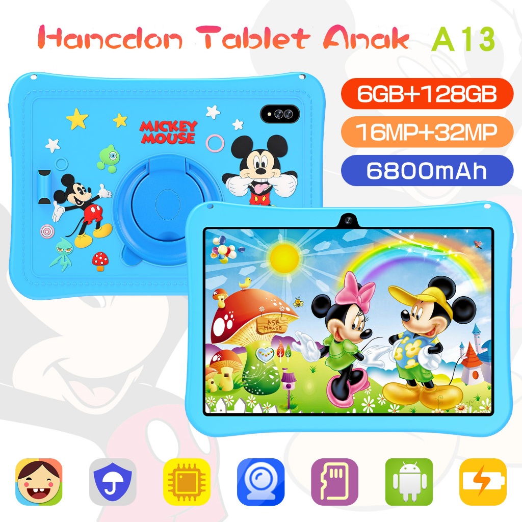 【Garansi 100% ori】Tablet PC Baru Galaxy Tab A13 Kids Edition 6GB/128GB Tablet Anak Android 7 inch La