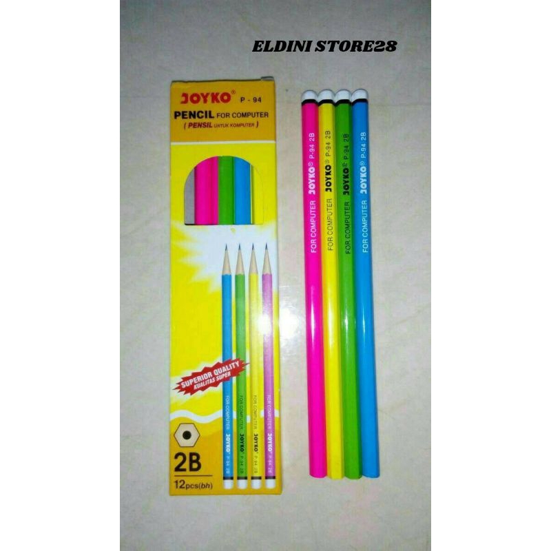 

(1pcs) Pensil Joyko warna-warni 2B|pensil Joyko|pensil 2B|pensil warna-warni|pensil|alat tulis kantor