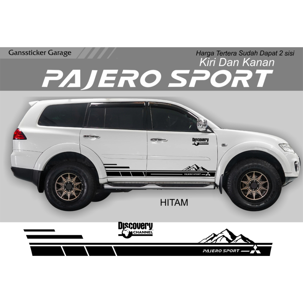 STICKER PAJERO SPORT OLD AKSESORIS PAJERO SPORT