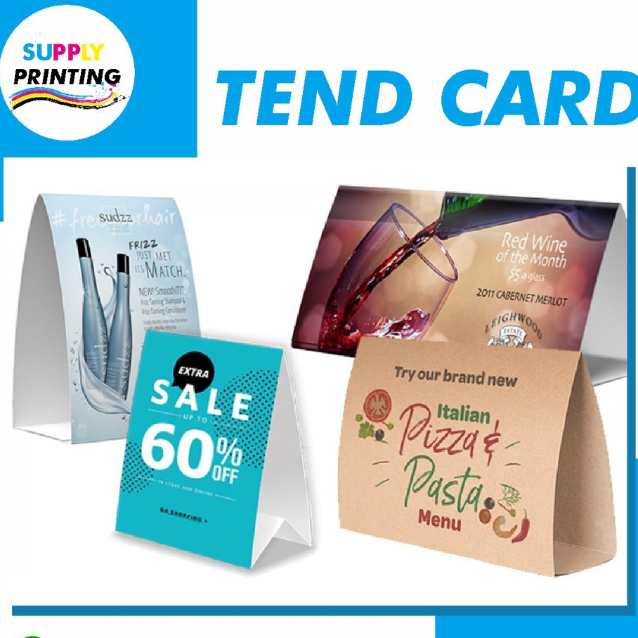 

Cetak Tent Card Segitiga 2Muka Promosi Meja Murah