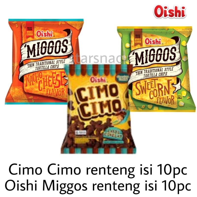 Oishi Cimo Cimo Miggos renteng isi 10p