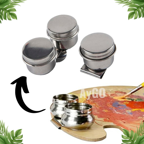

STAINLESS STEEL DRUM PAINTING PALETTE OIL PAINT