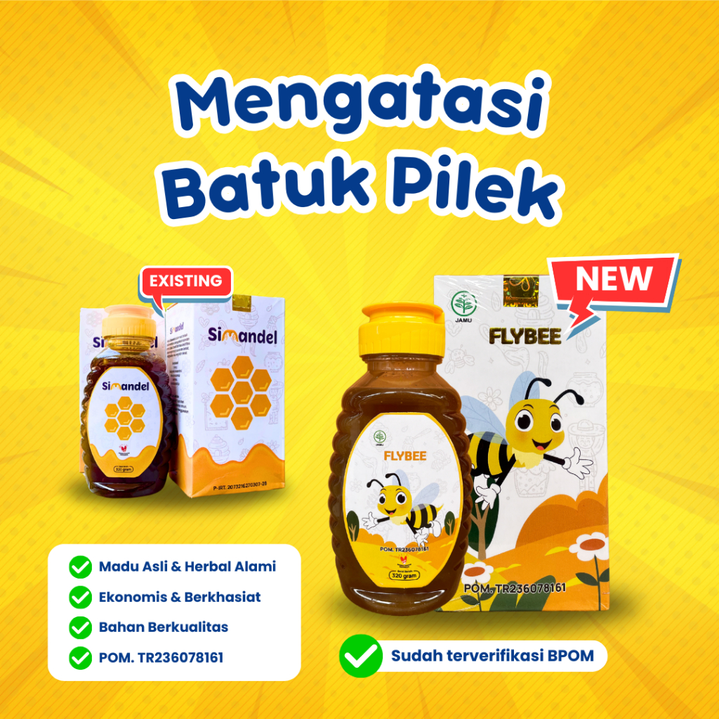 

MADU FLYBEE OBAT BATUK PILEK SIMANDEL KEMASAN BARU 320 GR