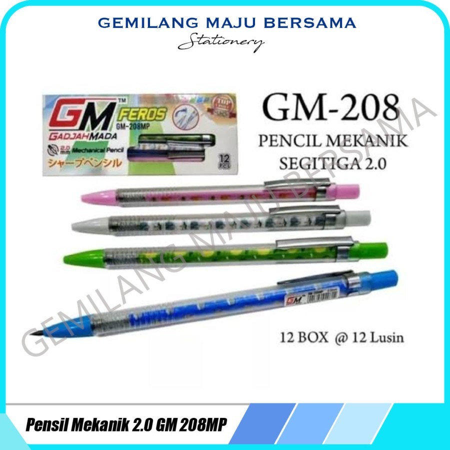 

Pensil Mekanik 2.0 Gadjah Mada 208 (Per Lusin)