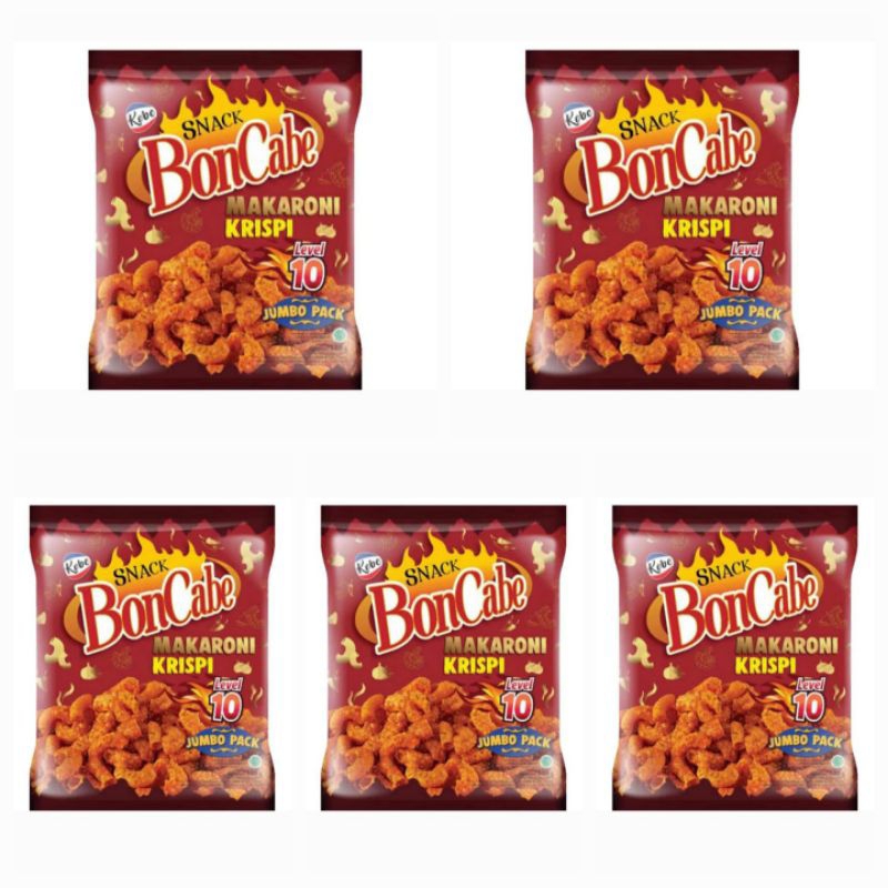 

Kobe Bon Cabe Snack Makaroni Krispi Level 10 Jumbo Pack 135 Gr