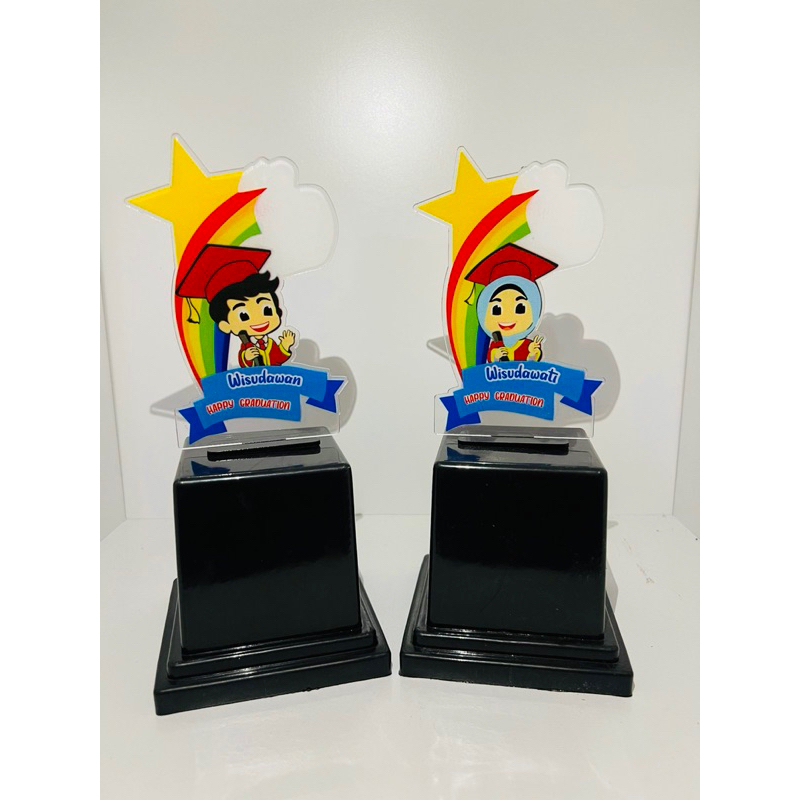 Piala Wisuda TK Piala Wisuda Anak anak Custom Plakat Wisuda Anak