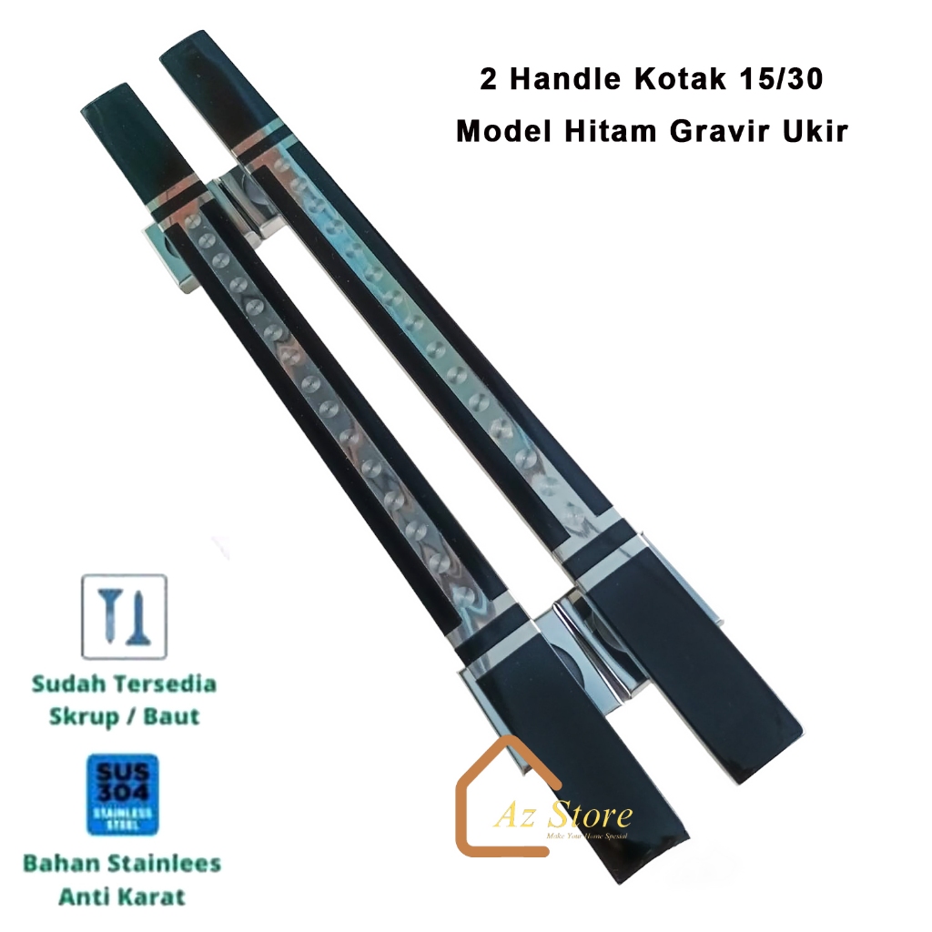 Pegangan Handle Pintu Rumah Minimalis 2 Gagang Pintu Kayu 45 cm