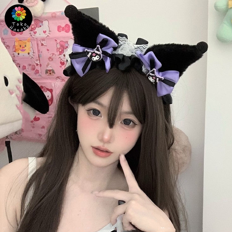 Premium Bando Sanrio Kuromi/Bando Cosplay Kuromi/Bando Kuromi Cat Ears/Bando Sanrio Kuromi Premium