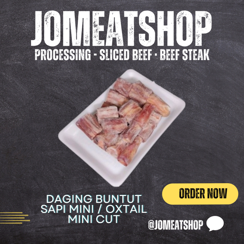 

Daging Buntut Sapi Mini / Oxtail Mini Cut 500gr