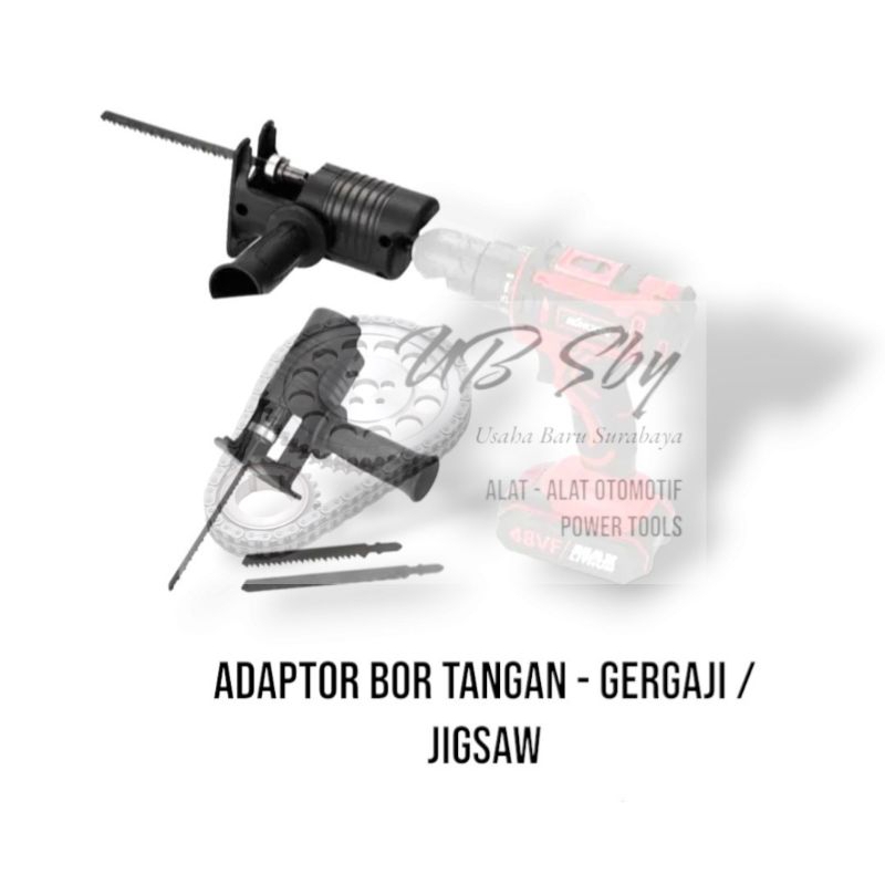 Adaptor Gergaji Jigsaw Bor tangan