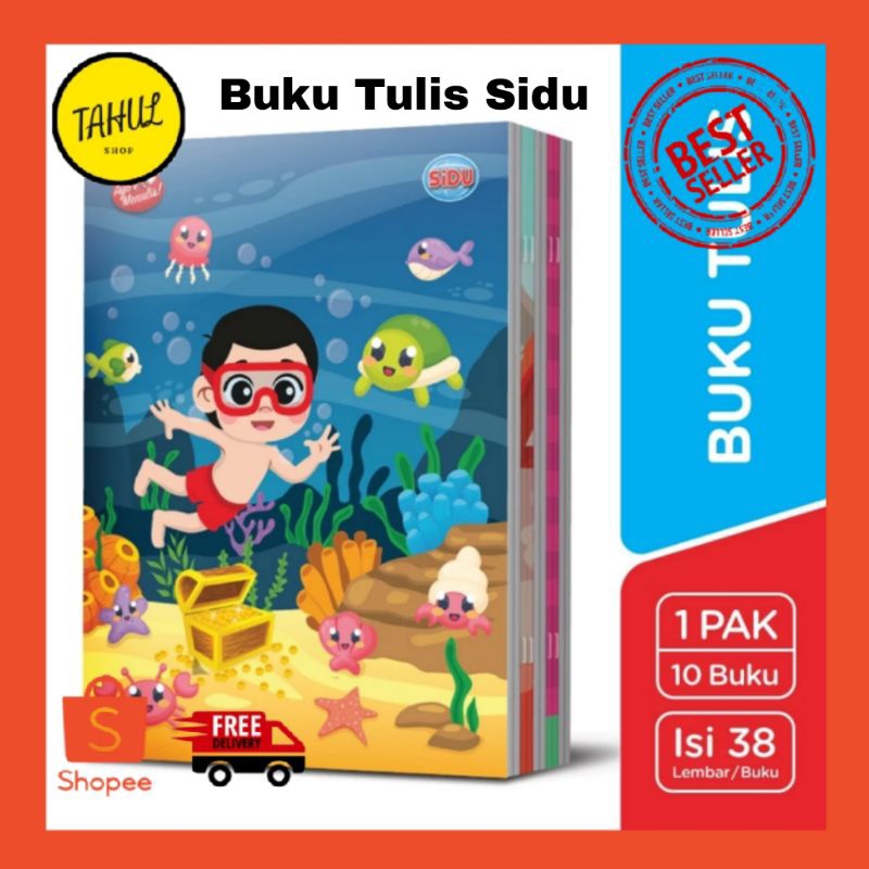 

1 Pak (10 Buku) !!! Buku Tulis SIDU 38 Lembar (Sinar Dunia)