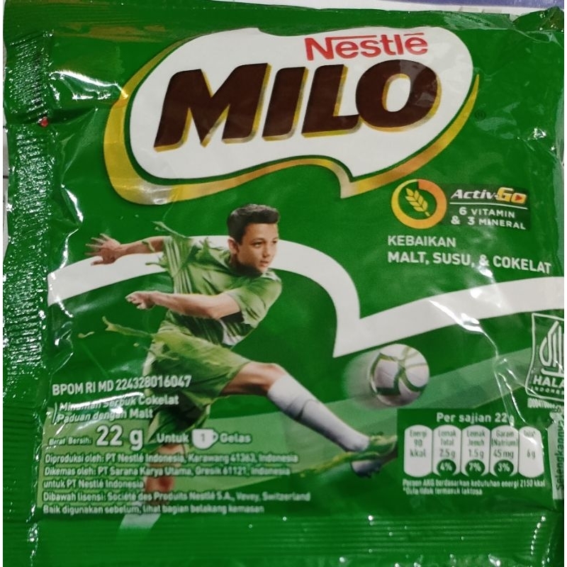 

Milo renteng isi 10 sachet @22gr ED nov 25