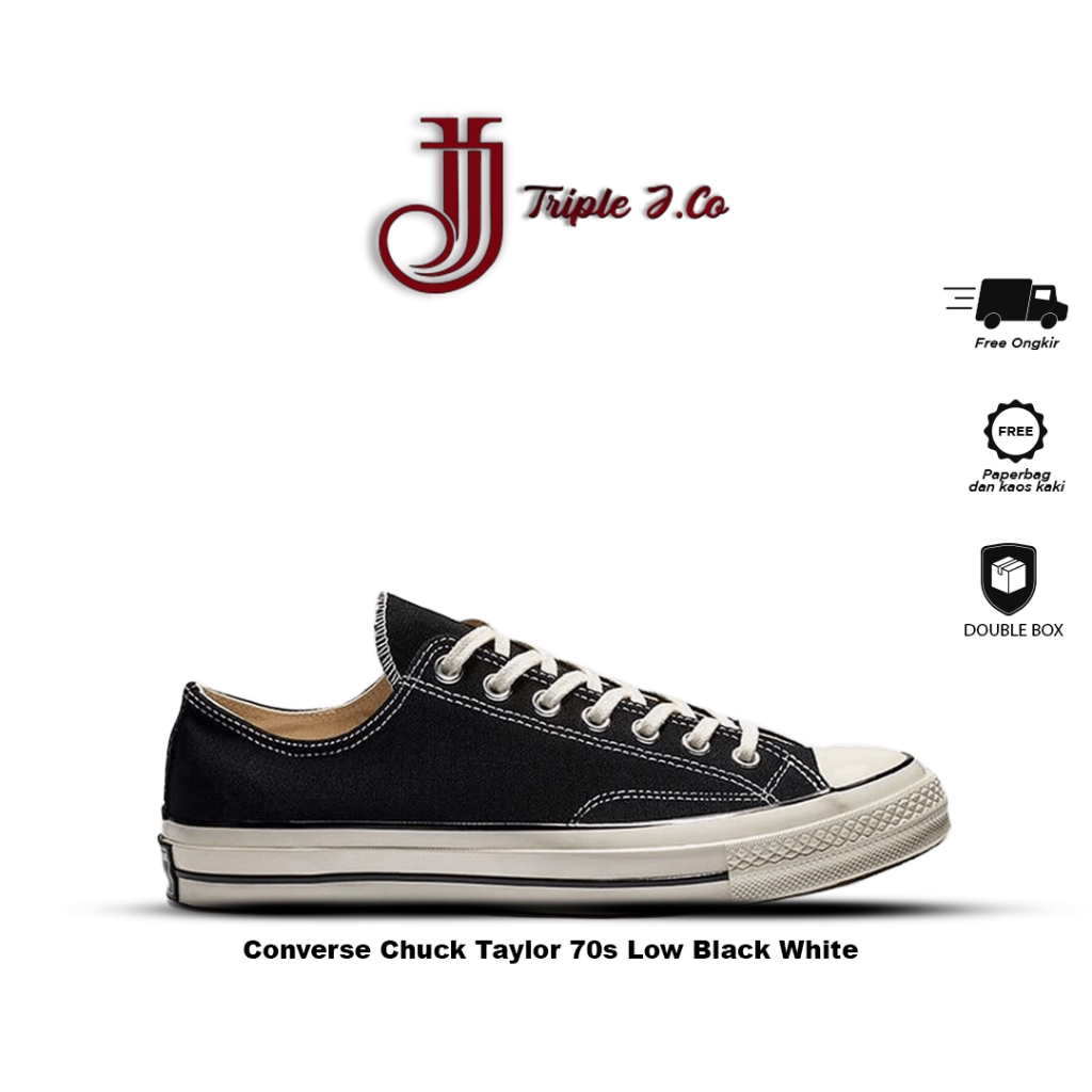 Converse Chuck Taylor 70s Low Black White 162058C