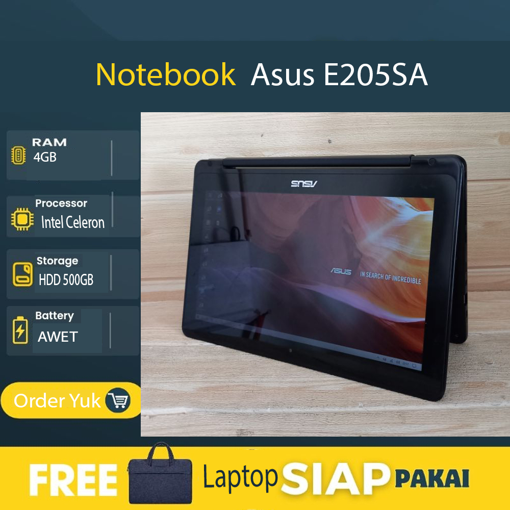 Notebook Asus E205SA 4GB SSD128GB Windows10