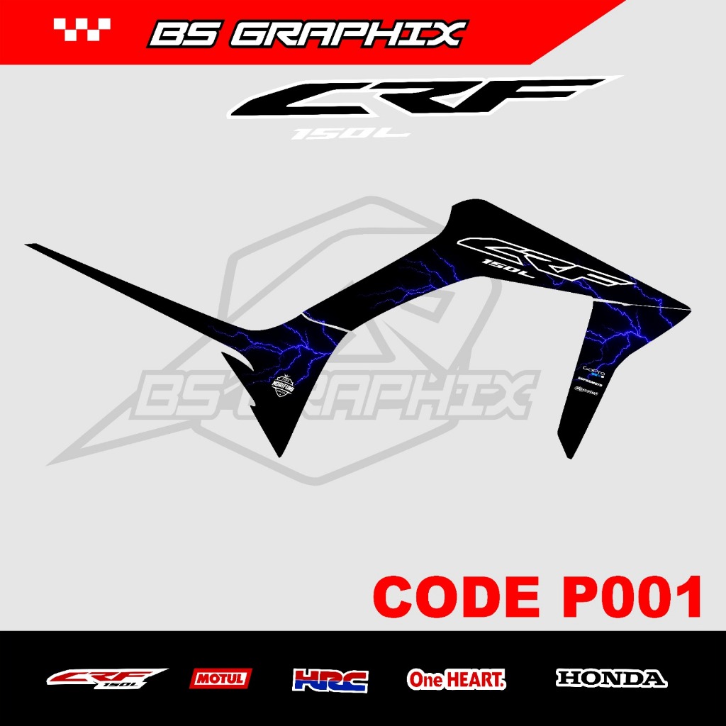 STIKER STRIPING CRF 150 L KEREN STRIPING HONDA CRF 150L