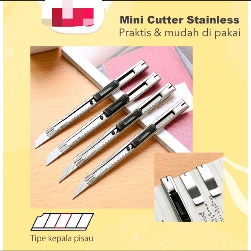 

❤️ Ladiezmix❤️ Pisau Cutter Mini Stainless