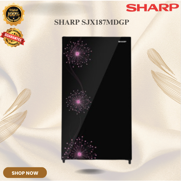 SHARP KULKAS 1 PINTU SJX187MDGP 128L/SJX-187MDGP/SJX 187MDGP/SHARP KULKAS 1 PINTU ORIGINAL GARANSI