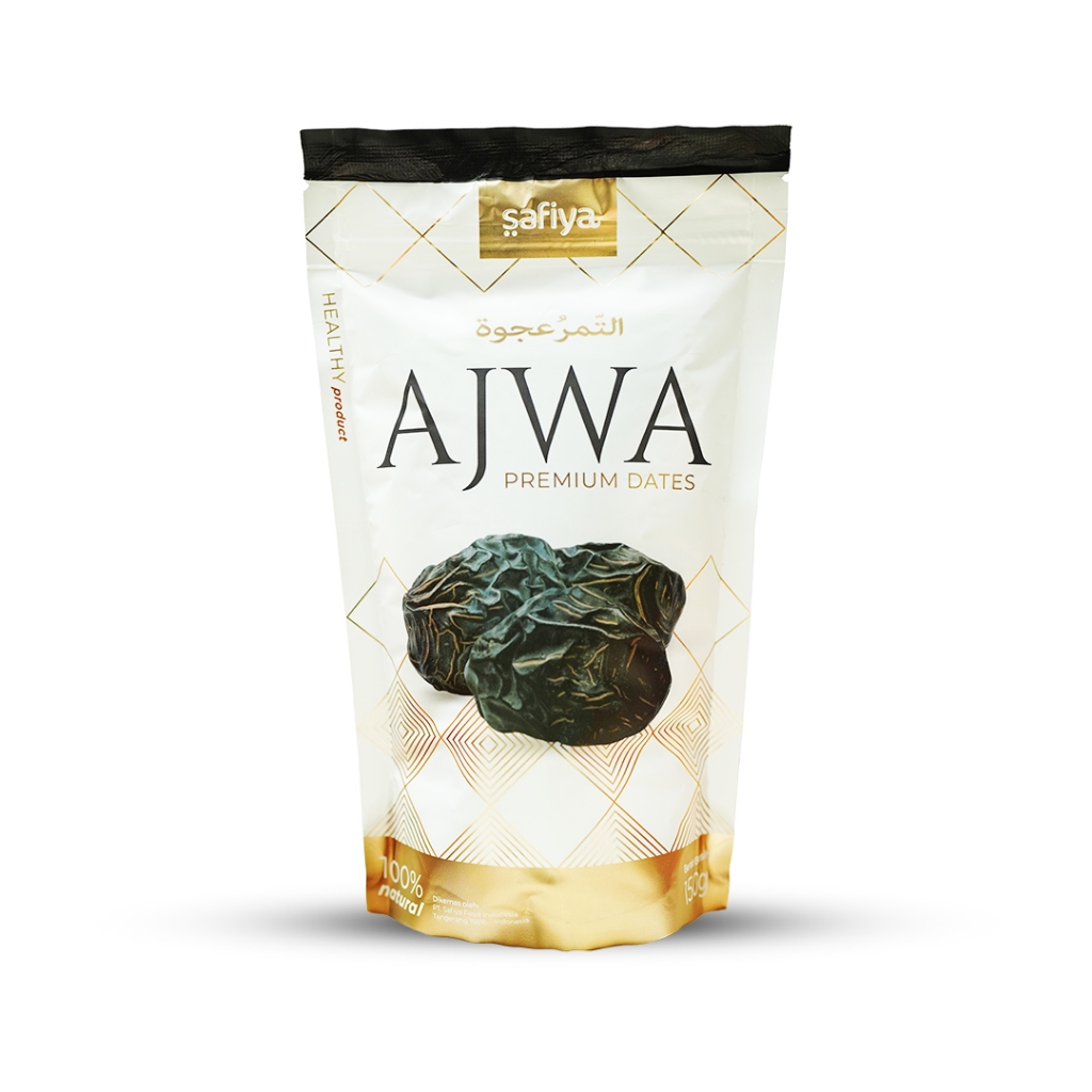 

Kurma Ajwa 150 Gram Safiya Kurma Nabi Premium Madinah Asli