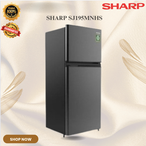 SHARP KULKAS 2 PINTU SJ 195MNHS - KIREI SERIES SJ195MNHS/SJ 195 MNHS/SJ-195-MNHS/ORIGINAL BERGARANSI