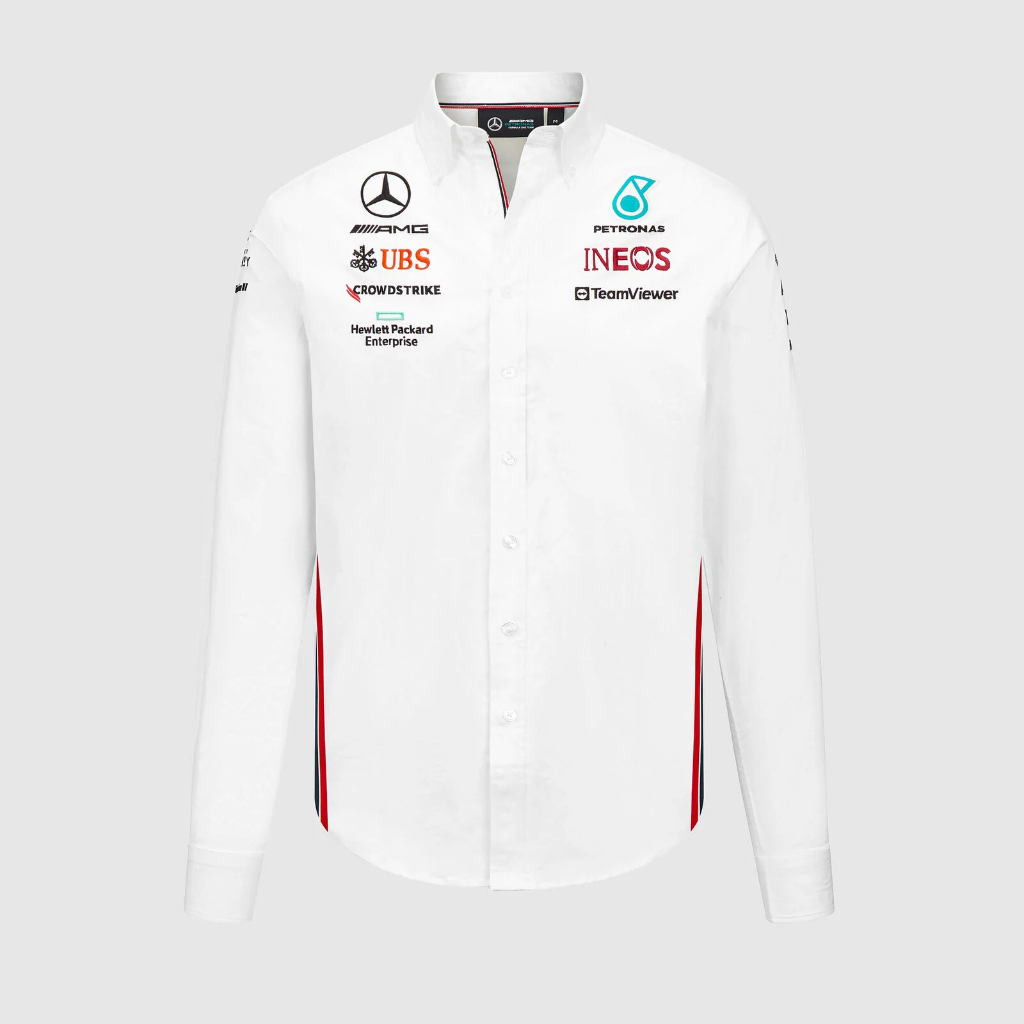Mercedes-AMG F1 2023 Team Shirt. Kemeja Pria ORIGINAL Formula 1