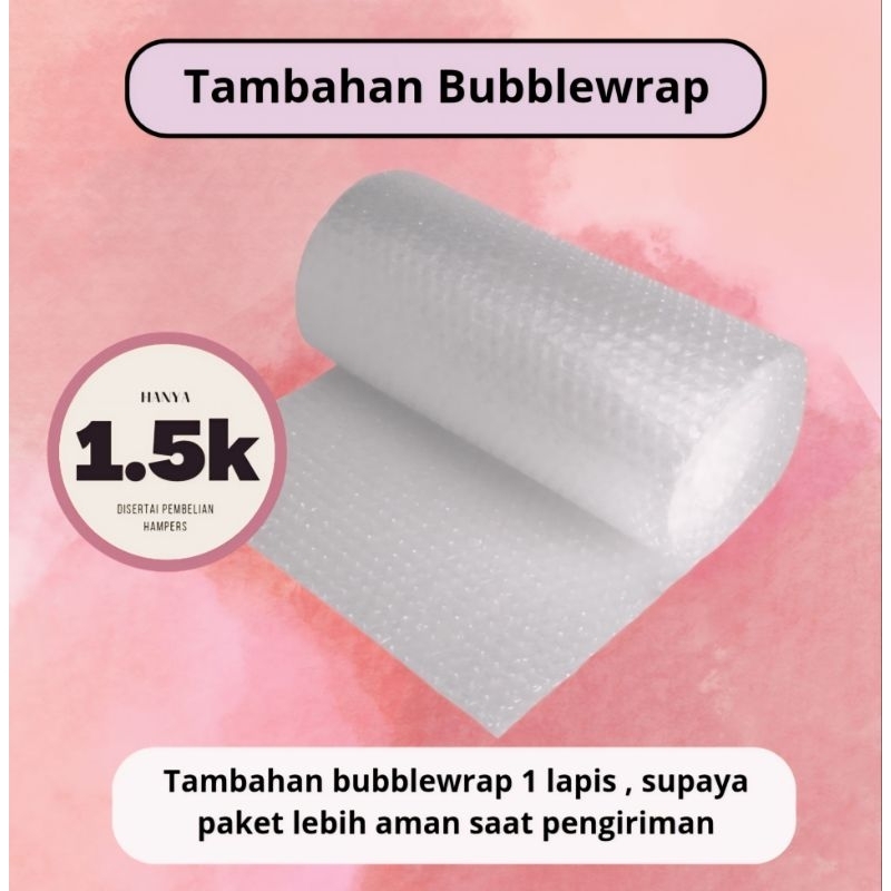 

Tambahan Bubblewrap | HAMPERS TERMURAH!! hampers bella square |hampers hijab | hampers lengkap | kado cewek | giftbox