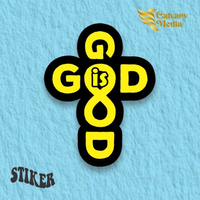 

Stiker Rohani Kristen_God Is Good_Kuning