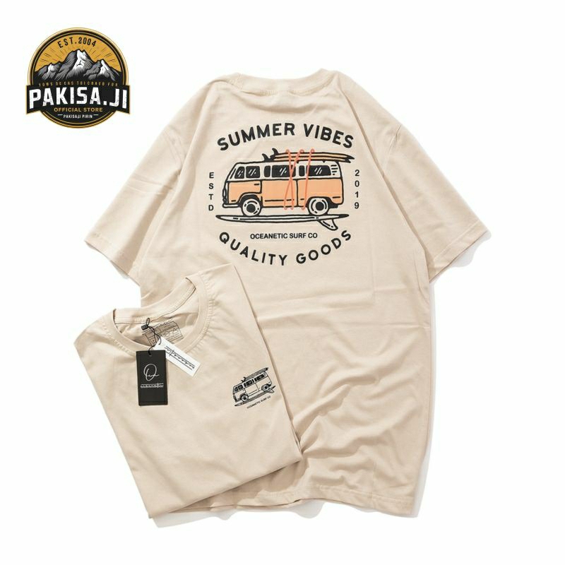T-SHIRT OVERSIZE | KAOS DISTRO PRIA WANITA | SURFING TEDDY BEAR | BERUANG STREETWEAR BAJU COUPLE VIR