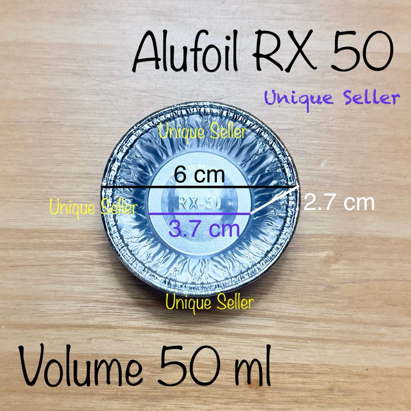 Aluminium Foil Cup RX 50 Bestfresh / Aluminium Foil Alufoil Tray Alutray Cup Bulat RX 50 Tanpa Tutup