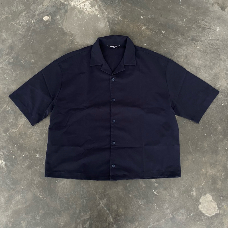 Kemeja Open Collar Draw Fit - Boxy Fit