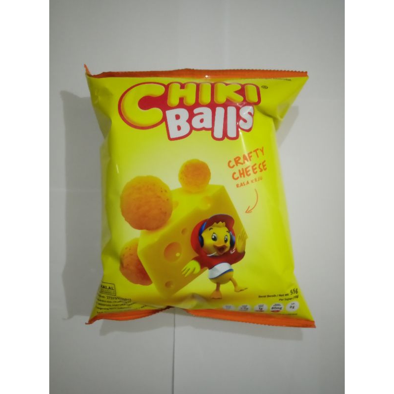 

cemilan Snack Chiki balls 55gr rasa crafty cheese