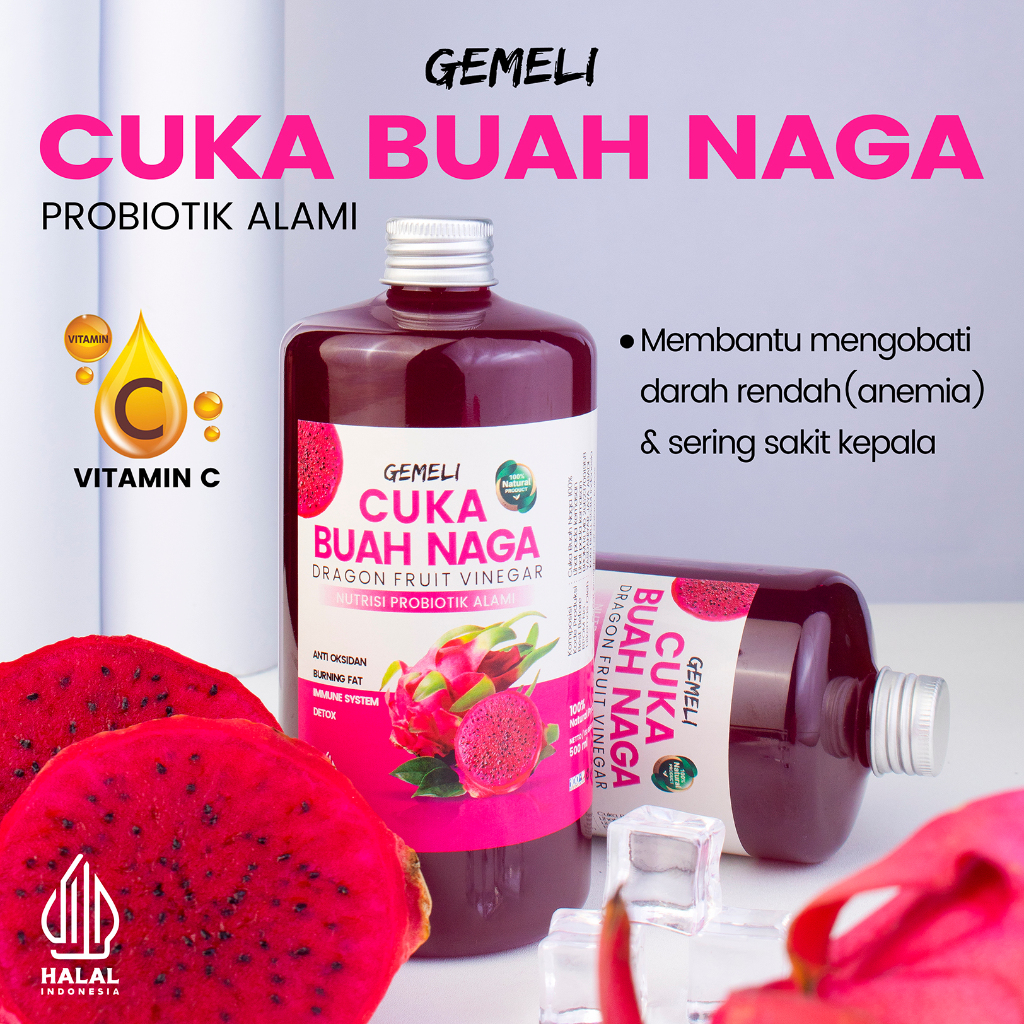 

Yasdaniyar - Cuka Buah Naga Premium - Cuka Prebiotik - Cuka Naga Asli Murni - Cuka Naga Untuk Kesehatan - 500ml