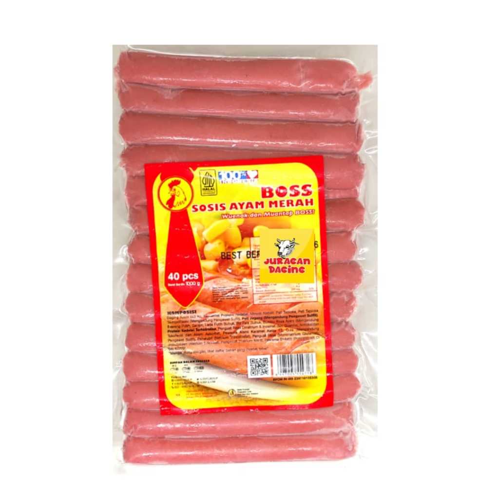 

Boss Sosis Ayam Merah 40pcs 1kg