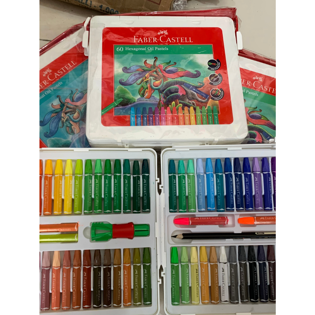 

Hexagonal Crayon/ Oil Pastel 60 Warna FABER CASTELL