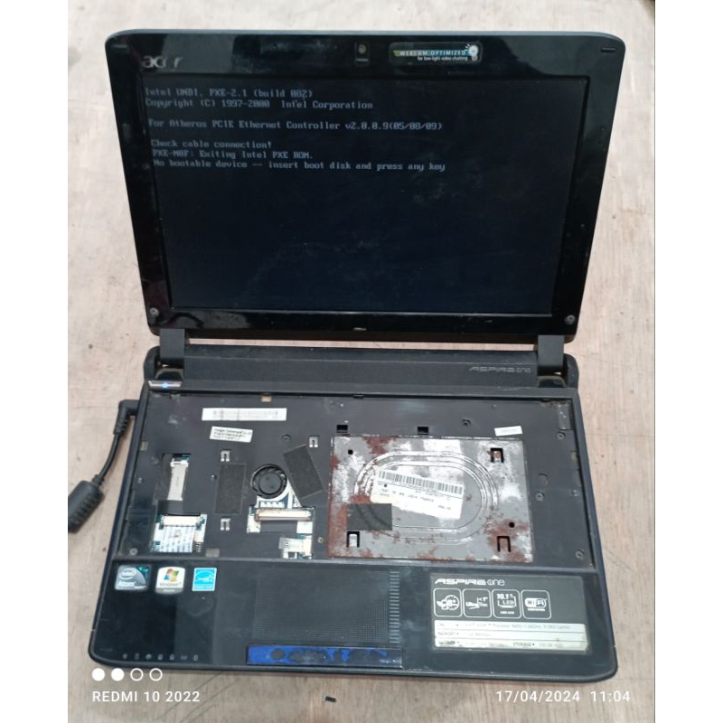Notebook Acer Aspire One series NAV50 Intel atom DDR2