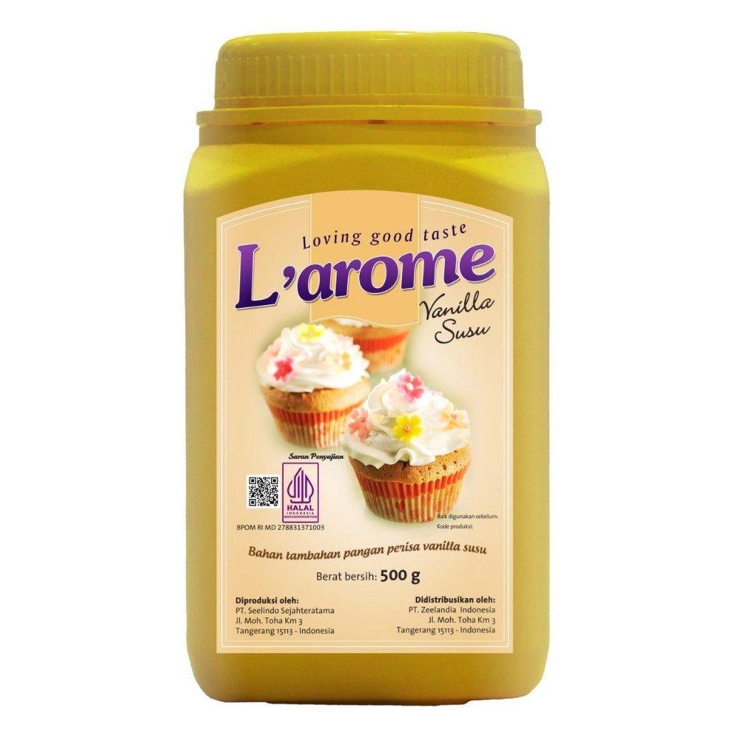 

L'arome Vanilla Susu 500gr – Larome Vanila Susu Perisa Powder 500 gr