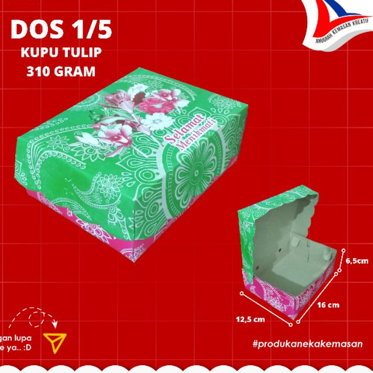 

Dos R5 Motif 250gr - 310gr / Dos Kue (100 Pcs)