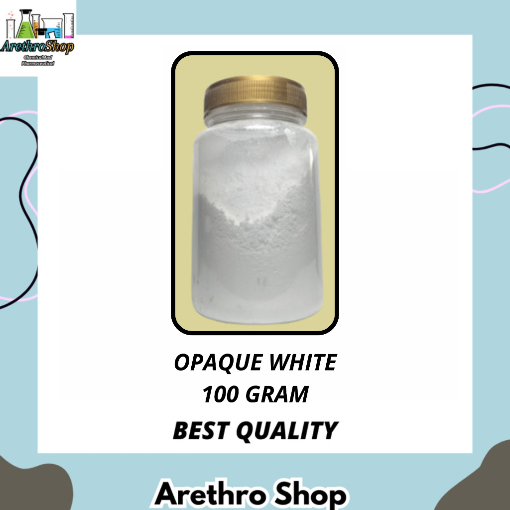 

OPAQUE WHITE / TITANIUM DIOXIDE / TITANIUM DIOKSIDA 100 GRAM BEST SELLER
