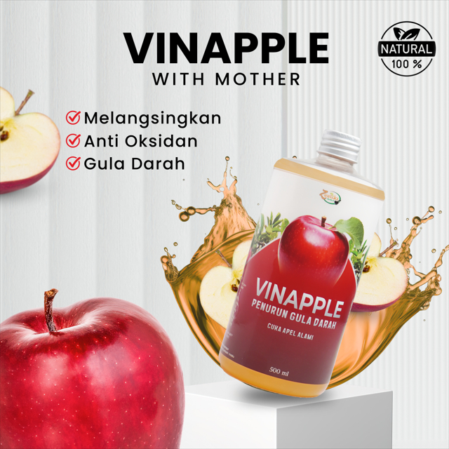 

Vinapple Cuka Apel Original Penurun Berat Badan Alami