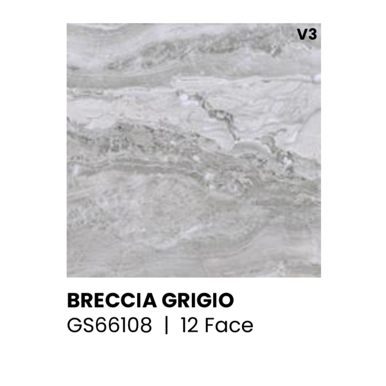 GRANIT SUNPOWER UKURAN 60X60 BRECHIA GRIGIO