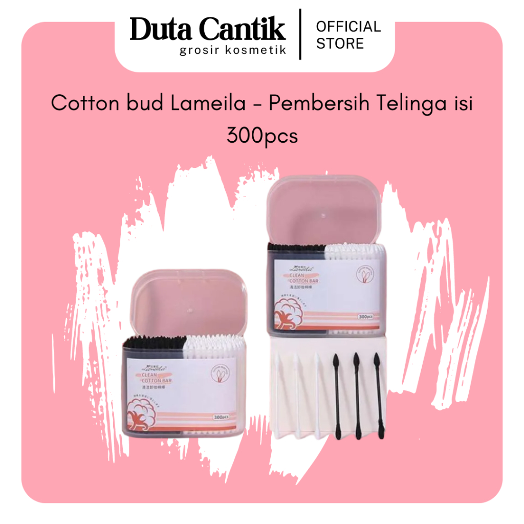 Cotton bud Lameila - Pembersih Telinga isi 300pcs