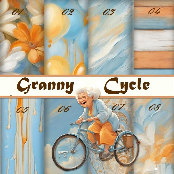 

Kertas Scrapbook - Granny Cycle_GE23 Design