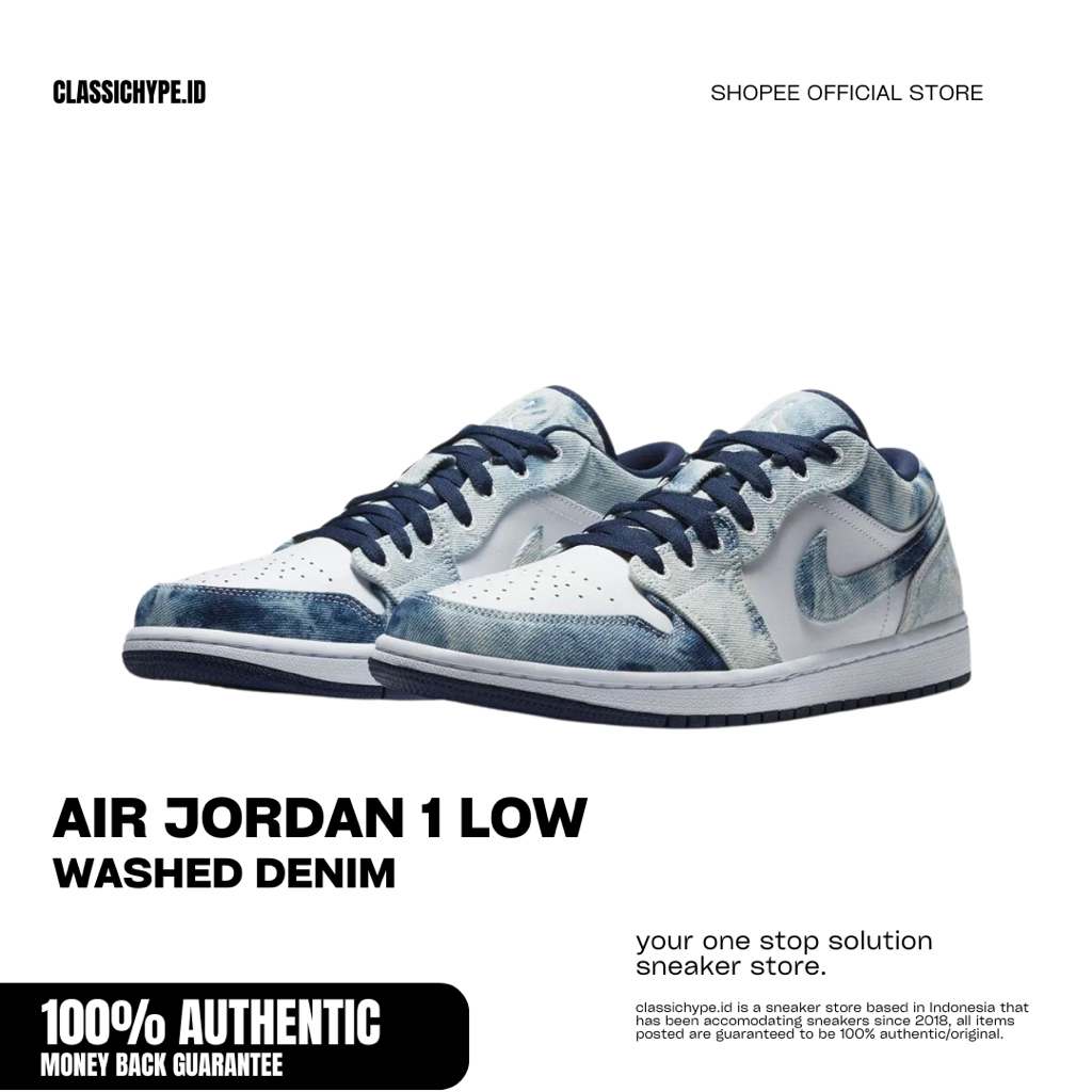 Air Jordan 1 Low Washed Denim
