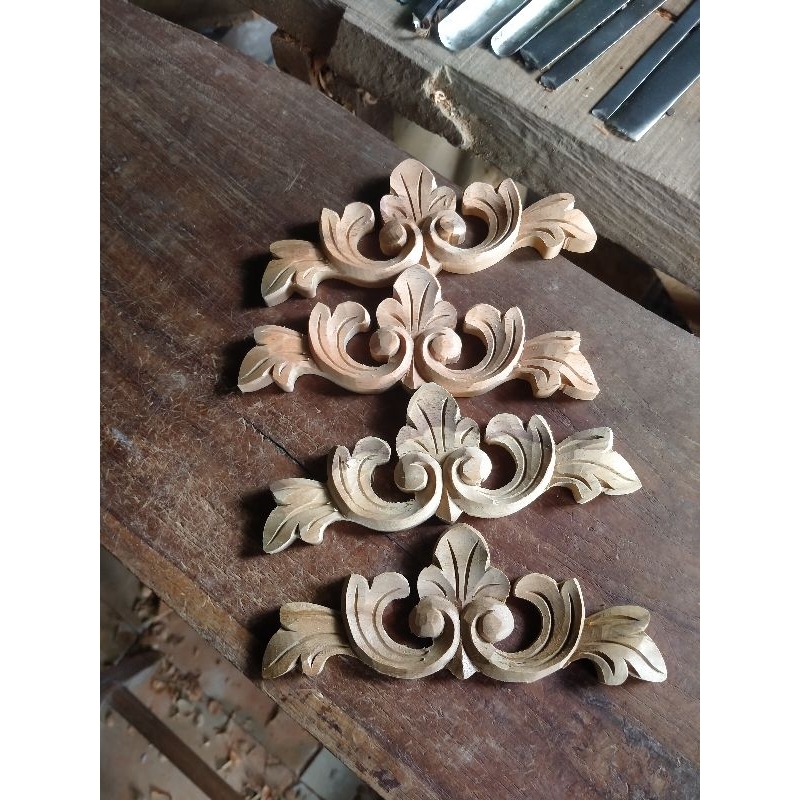 ukiran kayu jati tempel