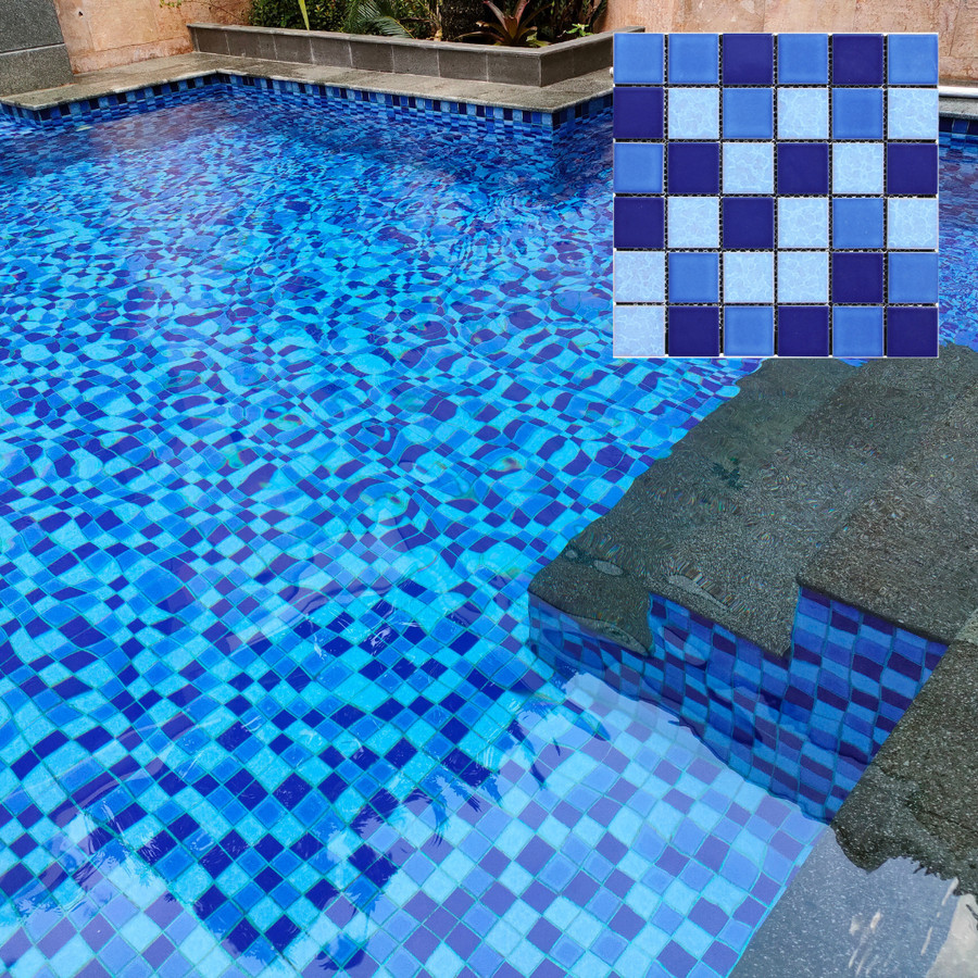 Mosaic Venus Cerra Maxi Blue - Mosaic Kolam Renang/ Mozaik Kolam Renang Modern/ Keramik Kolam Renang