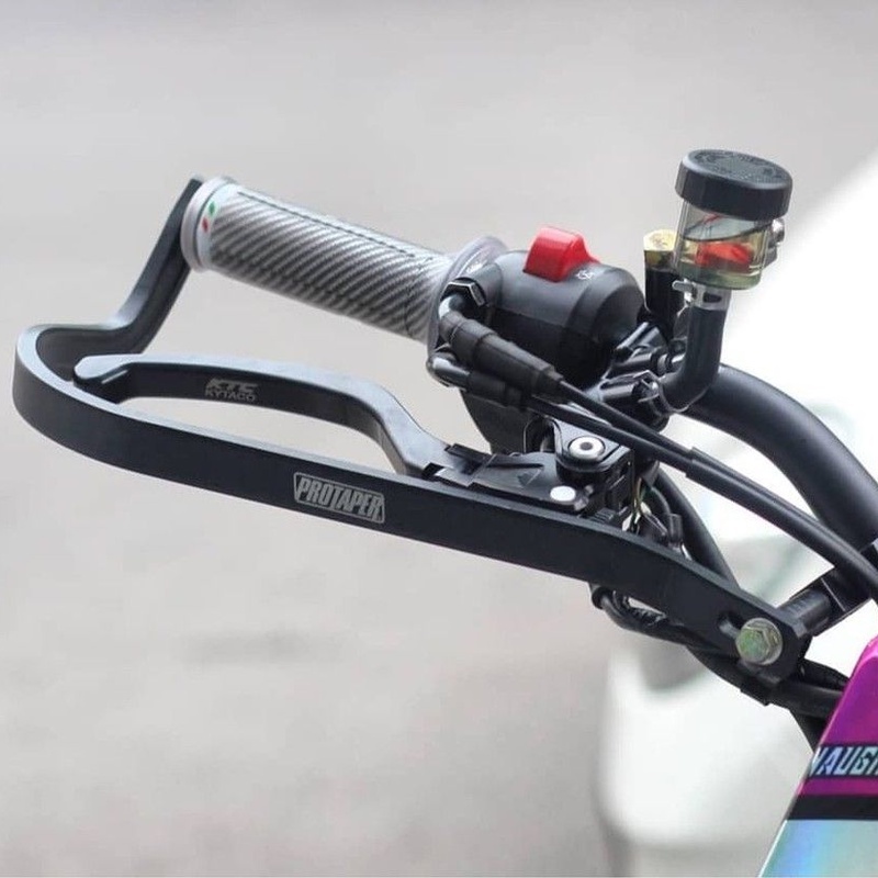 Handguard Tulang Besi Cover tutup Stang Hanguard - Handgat Cnc Motor KLX X-rider Beat Street Trail